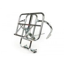 Rear Rack, Fold Down + Spare Wheel Holder Ams Cuppini Vespa (not Px) + Lambretta  Chrome
