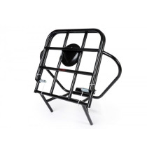 Rear Rack, Fold Down + Spare Wheel Holder Ams Cuppini  Black