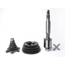 Gearbox Complete (gears + Gear Cluster + Main Shaft + Cruziform) Benelli Type Grantour Touring