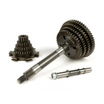 Gearbox Complete Incl. Gear Cluster, Drive Shaft With Gear Cogs 1, 2, 3, 4 Pinasco