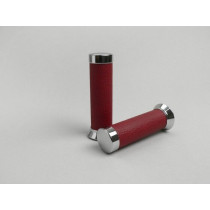 Pair Of Grips Piaggio Ø=22/24mm Red