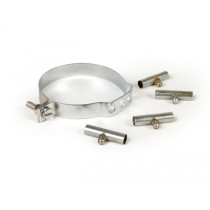 Steering Column Outer Cables Clamp Sil, With Grease Nipples