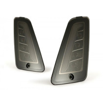 Pair Of Front Indicators 4 Corsa (-2014) Led, Day Time Running Light (emark)  Smoked