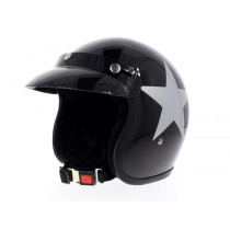Helm -BANDIT Star Jet- zwart - L (59-60 cm)