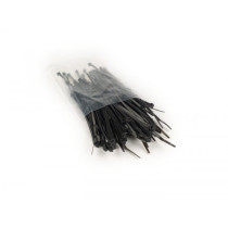 Wire Strap Set Ett 100 Pcs  Black  3.6mm X 140mm