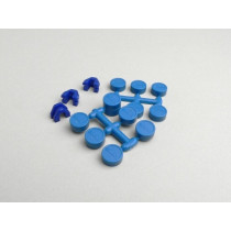 Caps For Variator Roller Cores Polini 15x12mm  Blue