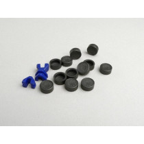 Caps For Variator Roller Cores Polini 16x13mm  Grey