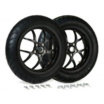 Complete Wheel Set (front+rear Incl. Mounting Kit) BGM Pro Sport 13 Inch  Matt Black