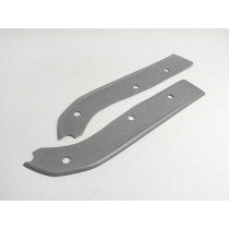 Pair Of Black Mudguard/leg Shield Rubbers Lambretta  Grey