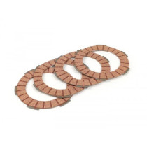 Clutch Friction Plate Set BGM Pro Superstrong Racing Red Vespa Smallframe V50, V90, Ss50, Ss90, Pv125, Et3, Pk50, Pk80, Pk50 S, Pk80 S, Pk125 S, Pk50 Xl, Pk125 Xl, Ets, Pk50 Hp, Pk50 Ss  4 Plates