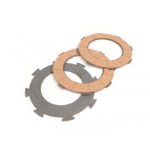 Clutch Friction Plate Set BGM Original Vespa Type 7 Springs (rally200, Px200, T5 125cc) 3 Plates