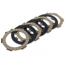 Clutch Friction Plate Set Incl. Steel Plates Fabbri Racing Circuit (carbon Pads + Steel Discs)  4 Friction Plates