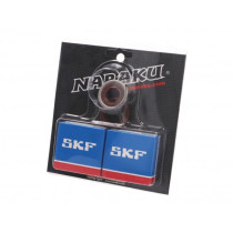 Crankshaft Bearing Set Naraku Skf C4 Metal Cage For Minarelli Am
