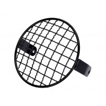 Headlight Grill Round Black Universal 101 Octane For Moped
