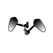 Handle Bar End Mirror Set Aluminum Cnc 101 Octane Black