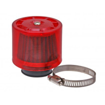 Air Filter Airsystem 101 Octane Metal Gauze Filter 38mm Straight Version Red Shield