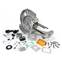 Engine Casing Pinasco Slave Mega 8x, Reed Valve Intake Ø34mm Vespa Px200 Elestart