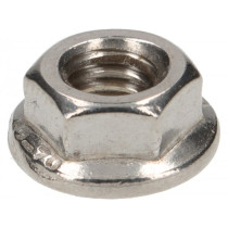 Nut With Flange Din 6923- M6  Stainless Steel