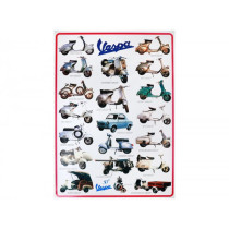 Poster Vespa 50° Model Overview  900mm X 600mm