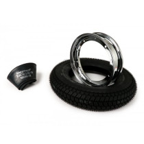 Wheel BGM Classic, Vespa 3.50  10 Inch Tt 59p (reinforced)  Wheel Rim 2.1010 Chrome