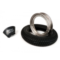 Wheel BGM Classic, Vespa 3.50  10 Inch Tt 59p (reinforced)  Wheel Rim 2.1010 Stainless Steel
