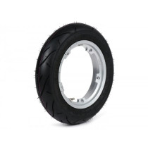 Wheel Assembly (tyre Mounted On Rim Ready To Drive) Heidenau K80sr, Tubeless, Vespa Smallframe V50, Pv, Et3, Pk 3.00  10 Inch Tl 50m (reinforced)  Wheel Assemblyrim BGM Pro 2.1010 Aluminium  Silver