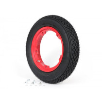 Wheel Assembly (tyre Mounted On Rim Ready To Drive) Michelin S83, Tubeless, Vespa Smallframe V50, Pv, Et3, Pk 3.00  10 Inch Tl 42j  Wheel Assemblyrim BGM Pro 2.1010 Aluminium Red