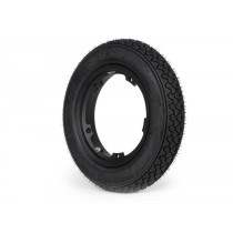 Wheel Assembly (tyre Mounted On Rim Ready To Drive) Michelin S83, Tubeless, Vespa Smallframe V50, Pv, Et3, Pk 3.00  10 Inch Tl 42j  Wheel Assemblyrim BGM Pro 2.1010 Aluminium Black