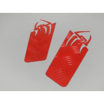 Runningboard Alloy Df Opticparts Style 16 Peugeot Speedfight12  Rear Part  Red