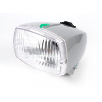 Headlamp Siem Piaggio Ciao P Grey With Dgm Approval Mark