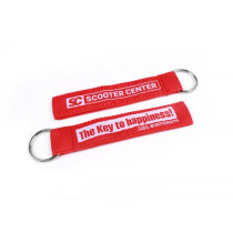 Key Ring Scooter Center Key To Happiness  Red