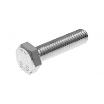 Hex Cap Screws / Tap Bolts 101 Octane Din933 M6x25 Full Thread Zinc Plated Steel (25 Pcs)