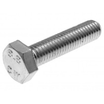 Hex Cap Screws / Tap Bolts 101 Octane Din933 M8x35 Full Thread Zinc Plated Steel (25 Pcs)