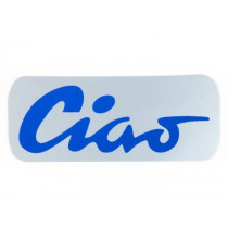 Tank Logo Ciao Aluminium, Blue Piaggio Ciao