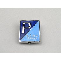 Badge Horn Cover Vespa Piaggio A.c.m.a. Paris Rectangle  Vespa Acma  Clamp Fixing