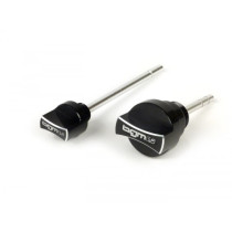 Set Oil Filler Caps With Dipstick BGM Pro, Engine Oil + Gearbox Oil  Black Anodised