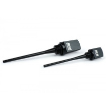 Set Oil Filler Caps With Dipstick, Engine Oil + Gearbox Oil Moto Nostra, Cnc, Black Shiny