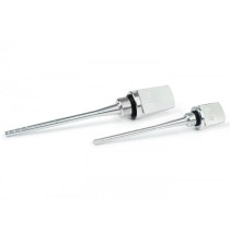 Set Oil Filler Caps With Dipstick, Engine Oil + Gearbox Oil Moto Nostra, Cnc, Silver