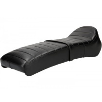Seat BGM Pro 7ts Cutback With Clubman Script Lambretta (serie 13) Black  White Lettering
