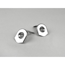 Seat Strap End Caps Universal  Stainless Steel