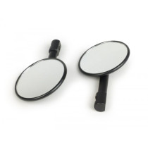 Mirror Set Cnc Handle Bar Ends  Black