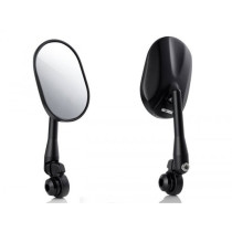 Pair Of Mirrors Hd Corse Aluminium Cnc, Handlebar Ends Matt Black