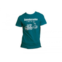 T-Shirt -LAMBRETTA - A way of life- Herren - blauww - S