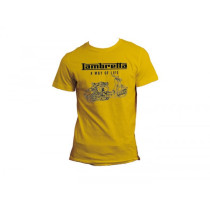 T-Shirt -LAMBRETTA - A way of life- Herren - geel - L