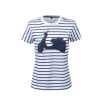 Tshirt Vespa Woman "graphic Shape"  Grey  Xxxl