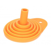 Silicone Funnel, Foldable, Orange 101 Octane