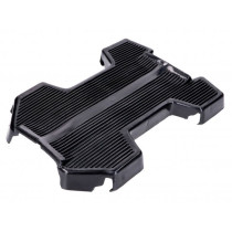 Floor Board / Frame Cover Black 101 Octane For Puch Maxi
