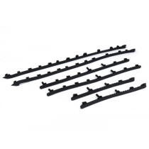 Footboard Strip Set, Black Piaggio