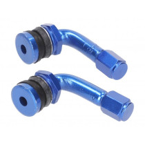 Tire Valve Set 101 Octane 90° Bent  Blue