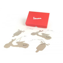 Christmas Tree Decoration Vespa 946 (4 Pieces) Stainless Steel Polished  Incl. Gift Box